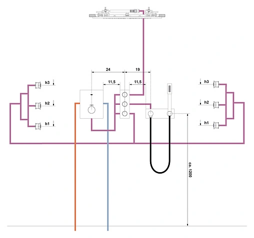 Лейка верхнего душа Grohe Rainshower F-Series 20 хром 27286000
