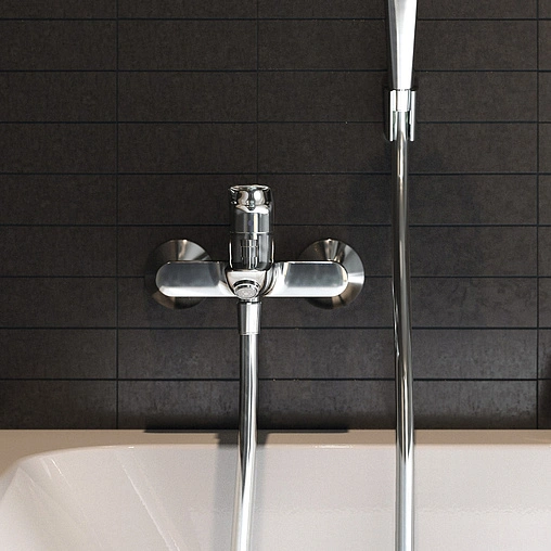 Смеситель для ванны Hansgrohe Logis хром 71400000 Смеситель для ванны Hansgrohe Logis хром 71400000