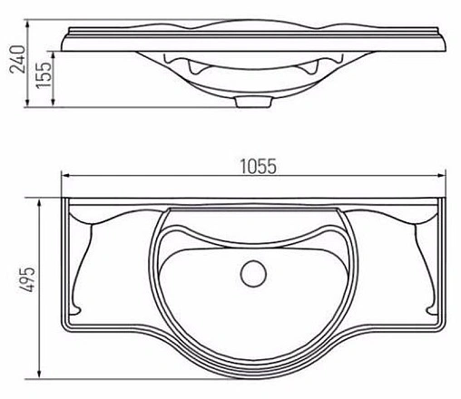 Раковина Aquaton Лаура 105 белый 1A706831LU080