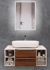 Зеркало с подсветкой Terminus Сицилия 70x60 с подогревом 4673735600171 Зеркало с подсветкой Terminus Сицилия 70x60 с подогревом 4673735600171, 1