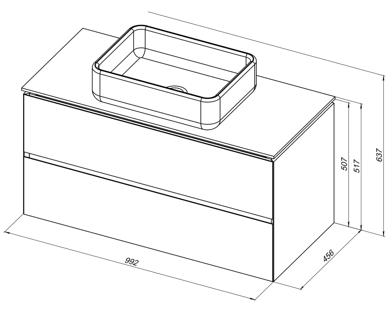 Тумба-умывальник подвесная Allen Brau Infinity 100 папирус 1.21003.PWM+, 2