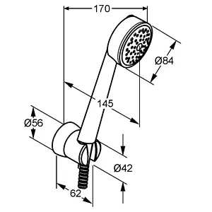 Душевой набор Kludi Zenta белый/хром 6065091-00, 2