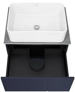 Тумба-умывальник подвесная Roca Luna 60 синий ZRU9307766+ZRU9307770+32700B000 Тумба-умывальник подвесная Roca Luna 60 синий ZRU9307766+ZRU9307770+32700B000, 5