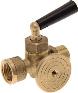 Кран для манометра трехходовой с фланцем ½&quot;в x ½&quot;н Far FS 2560 12, 1