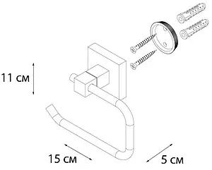 Держатель туалетной бумаги Fixsen Metra хром FX-11110A Держатель туалетной бумаги Fixsen Metra хром FX-11110A, 3