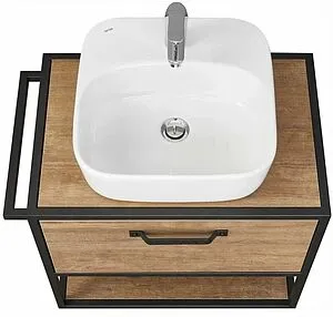 Тумба-умывальник подвесная Aquaton Лофт Фабрик 65 дуб кантри 1A2423K2LTDY0, 4