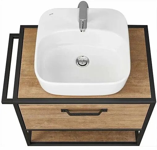 Тумба-умывальник подвесная Aquaton Лофт Фабрик 65 дуб кантри 1A2423K2LTDY0