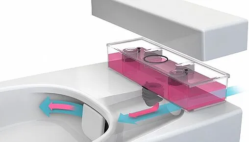 Унитаз подвесной безободковый с функцией биде и встроенным смесителем VitrA Nest Rim-Ex белый 5176B003-6233