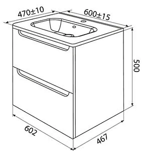 Тумба-умывальник подвесная IDDIS Edifice 60 фисташково-серый EDI60G0i95K6+0106000i28 Тумба-умывальник подвесная IDDIS Edifice 60 фисташково-серый EDI60G0i95K6+0106000i28, 2