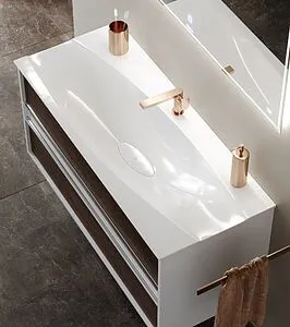 Тумба-умывальник подвесная Clarberg Evolution T10/CD 100 крафт тёмный/белый EV0110CD+El.10.04.D Тумба-умывальник подвесная Clarberg Evolution T10/CD 100 крафт тёмный/белый EV0110CD+El.10.04.D, 3