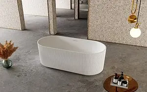 Ванна отдельностоящая из искусственного камня Abber Stein 170x75 белый AS9601 Ванна отдельностоящая из искусственного камня Abber Stein 170x75 белый AS9601, 4