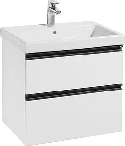 Тумба-умывальник подвесная Roca Domi 60 белый/чёрный матовый A857458806+ Тумба-умывальник подвесная Roca Domi 60 белый/чёрный матовый A857458806+, 1