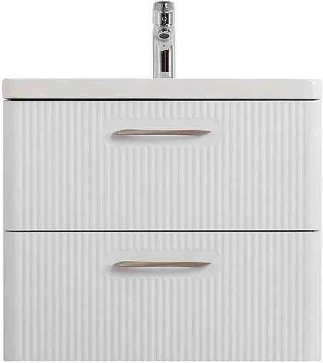 Тумба-умывальник подвесная BelBagno DUE 50 белый металлик DUE-500-2C-SO-BM-P+BB-8076-3-50