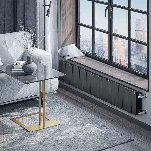 Радиатор биметаллический 20 секций Royal Thermo PianoForte 200 Noir Sable RTPB3020020