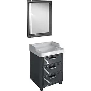 Зеркало с подсветкой Kerama Marazzi Pompei 60 чёрный PO.mi.60\BLK Зеркало с подсветкой Kerama Marazzi Pompei 60 чёрный PO.mi.60\BLK, 5