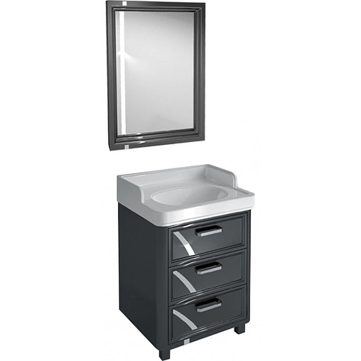 Зеркало с подсветкой Kerama Marazzi Pompei 60 чёрный PO.mi.60\BLK