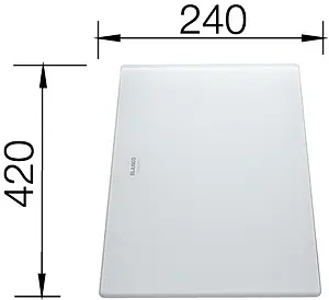 Разделочная доска Blanco белый матовый 225333 Разделочная доска Blanco белый матовый 225333, 2