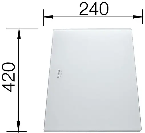 Разделочная доска Blanco белый матовый 225333