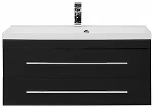 Тумба-умывальник подвесная Aquanet Верона 90 чёрный 00172336+00158756 Тумба-умывальник подвесная Aquanet Верона 90 чёрный 00172336+00158756, 5