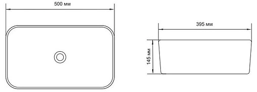 Раковина Aquanet Lake 50 белый LAKE-1