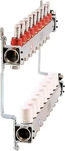 Группа коллекторная с расходомерами 9 отводов 1&quot;в/в x ¾&quot;ек Uni-fitt 450I4309, 3