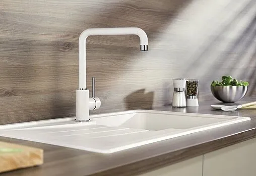 Смеситель для кухни Blanco Mili Silgranit жемчужный/хром 525133 Смеситель для кухни Blanco Mili Silgranit жемчужный/хром 525133