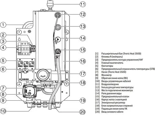 Котел электрический одноконтурный 9кВт Bosch Tronic Heat 3500 9 7738502584 Котел электрический одноконтурный 9кВт Bosch Tronic Heat 3500 9 7738502584