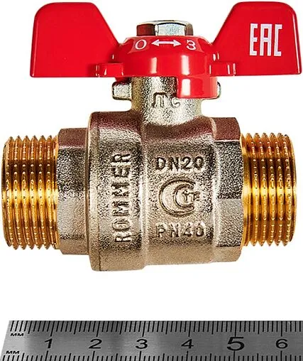 Кран шаровый ¾&quot;н x ¾&quot;н Rommer ГОСТ Р 59553-2021 RBV-0007-2410220