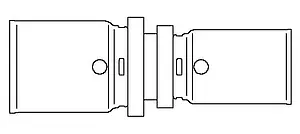 Муфта пресс редукционная 26мм x 16мм Oventrop Cofit P 1512656 Муфта пресс редукционная 26мм x 16мм Oventrop Cofit P 1512656, 2