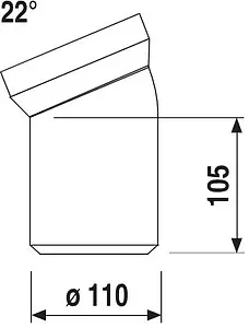 Патрубок для унитаза Sanit 22° 58.101.01..0000 Патрубок для унитаза Sanit 22° 58.101.01..0000, 2