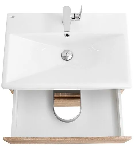 Тумба под умывальник подвесная BelBagno MARINO-CER 70 Rovere Bianco MARINO-CER-700-2C-SO-WO-P