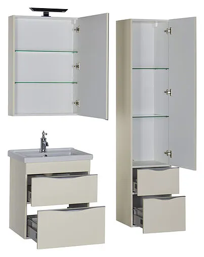 Шкаф-пенал подвесной Aquanet Эвора крем 184010