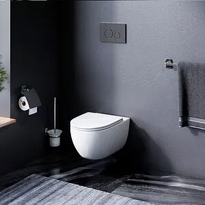 Комплект 6 в 1 Am.Pm Awe FlashClean IS49038.111700 с кнопкой черный матовый Комплект 6 в 1 Am.Pm Awe FlashClean IS49038.111700 с кнопкой черный матовый, 3