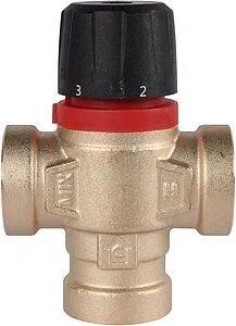 Трехходовой термостатический смесительный клапан ¾" +35...+60°С Kvs 1.6 Rommer RVM-0112-166020 Трехходовой термостатический смесительный клапан ¾" +35...+60°С Kvs 1.6 Rommer RVM-0112-166020, 2