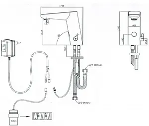 Смеситель для раковины Swedbe Europe хром 6030 Смеситель для раковины Swedbe Europe хром 6030, 2
