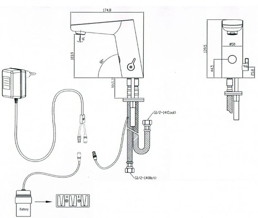 Смеситель для раковины Swedbe Europe хром 6030