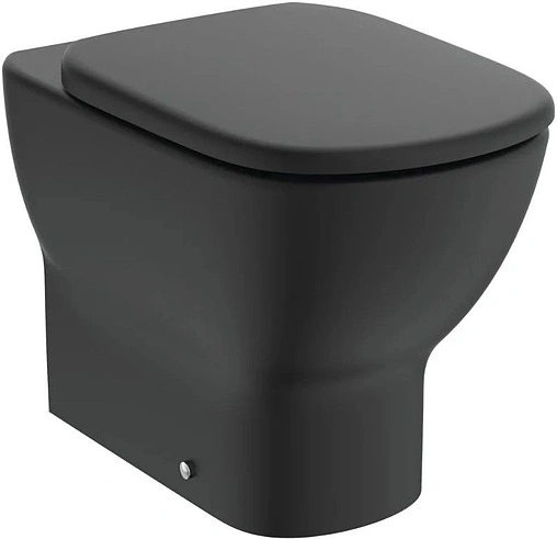 Унитаз приставной безободковый Ideal Standard Tesi AquaBlade Silk Black черный матовый T0077V3