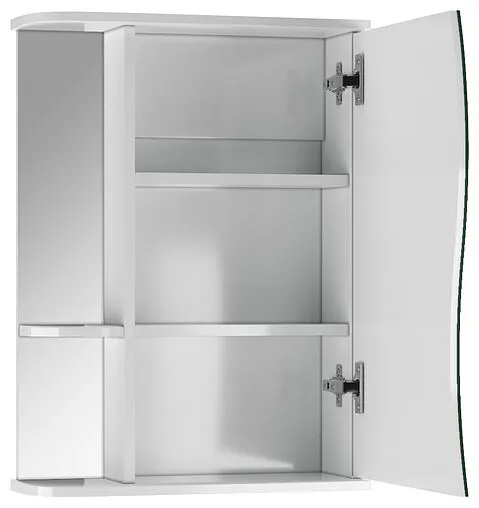 Шкаф-зеркало Айсберг Волна 1-50 R белый DA1031HZ