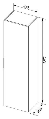 Шкаф-пенал подвесной Aquanet Алвита 40 182735