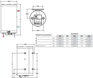 Бойлер комбинированного нагрева ACV Comfort E210 (32.2 кВт) 06643001 Бойлер комбинированного нагрева ACV Comfort E210 (32.2 кВт) 06643001, 2