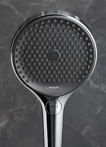 Лейка ручного душа Hansgrohe Rainfinity 130 3jet шлифованный чёрный хром/графит 26864340 Лейка ручного душа Hansgrohe Rainfinity 130 3jet шлифованный чёрный хром/графит 26864340, 3