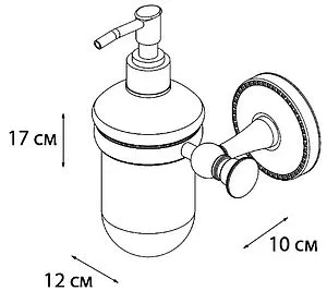 Дозатор для жидкого мыла Fixsen Adele хром FX-55012 Дозатор для жидкого мыла Fixsen Adele хром FX-55012, 2