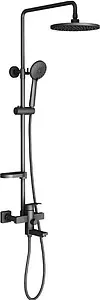 Душевая система со смесителем для ванны Timo Beverly чёрный матовый SX-1060/03, 1