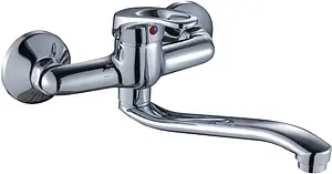 Смеситель для кухни настенный Rossinka хром B35-24, 1