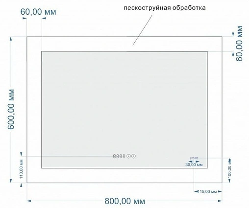 Зеркало с подсветкой Cersanit Led 060 Design Pro 80 с подогревом KN-LU-LED060*80-p-Os Зеркало с подсветкой Cersanit Led 060 Design Pro 80 с подогревом KN-LU-LED060*80-p-Os