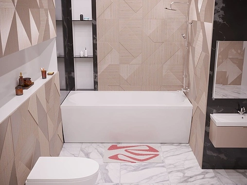 Ванна из искусственного камня Esse Borneo 170x80 белый EBOR1695