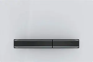 Клавиша смыва для унитаза Geberit Sigma 50 115.671.11.2 кнопки/черный глянцевый, панель/альпийский белый Клавиша смыва для унитаза Geberit Sigma 50 115.671.11.2 кнопки/черный глянцевый, панель/альпийский белый, 1