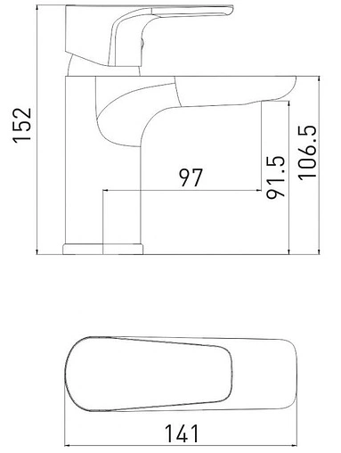 Смеситель для раковины Gross Aqua Evo хром 6241297C