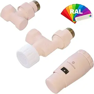 Комплект вентилей терморегулирующих осевых ½" в/н Schlosser Standard Mini инд.заказ по RAL 602200126 Ral Комплект вентилей терморегулирующих осевых ½" в/н Schlosser Standard Mini инд.заказ по RAL 602200126 Ral, 1