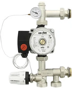 Узел насосно-смесительный с насосом Wilo Star RS 25/6-130 Uni-fitt Solomix Mini 474W1100, 1